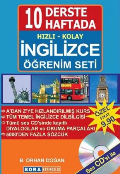 10 Derste 10 Haftada Hızlı Kolay İngilizce Öğrenim Seti 10 Derste 10 Haftada Hızlı Kolay İngilizce Öğrenim Seti