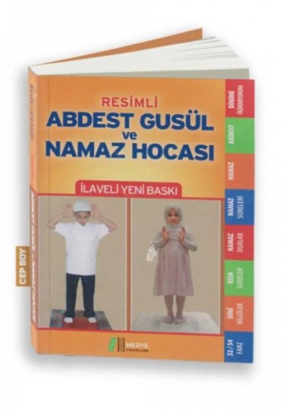 Resimli Abdest Gusül ve Namaz Hocası (Cep Boy)