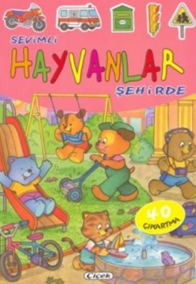 Sevimli Hayvanlar Şehirde - 40 Çıkartma Sevimli Hayvanlar Şehirde - 40 Çıkartma