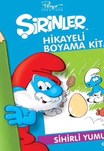 Şirinler Hikayeli Boyama Kitabı 3 - Sihirli Yumurta Şirinler Hikayeli Boyama Kitabı 3 - Sihirli Yumurta