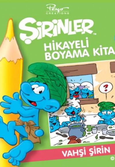 Şirinler Hikayeli Boyama Kitabı 4 - Vahşi Şirin Şirinler Hikayeli Boyama Kitabı 4 - Vahşi Şirin