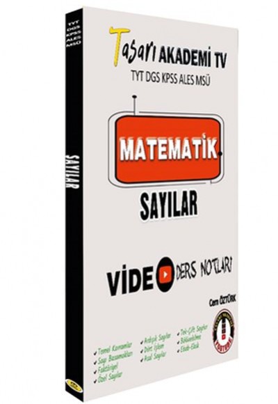 Tasarı DGS-ALES TYT Matematik Sayılar Video Ders Notları Tasarı DGS-ALES TYT Matematik Sayılar Video Ders Notları