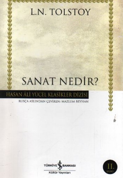 Sanat Nedir? - Hasan Ali Yücel Klasikleri (Ciltli) Sanat Nedir? - Hasan Ali Yücel Klasikleri (Ciltli)