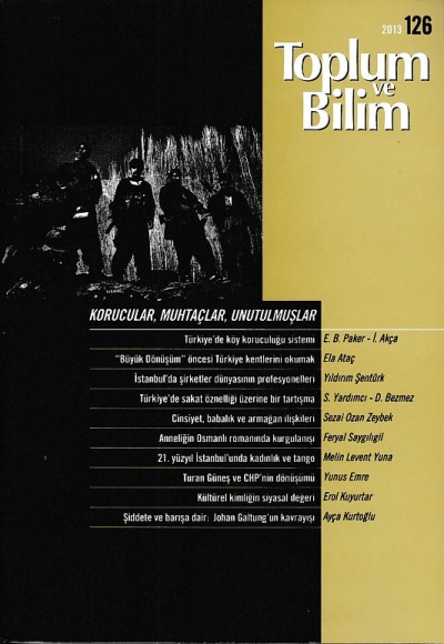Toplum ve Bilim (Sayı: 126) Toplum ve Bilim (Sayı: 126)
