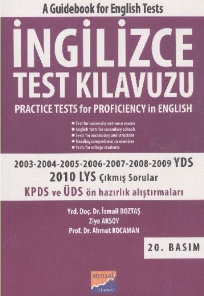 İngilizce Test Kılavuzu - Practice Tests for Proficiency in English İngilizce Test Kılavuzu - Practice Tests for Proficiency in English