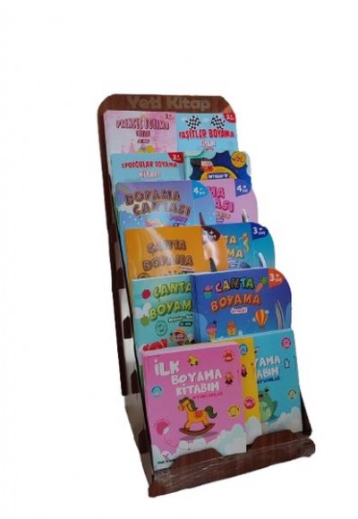 Ahşap Boyama Kitapları Standı (250 Kitap) Ahşap Boyama Kitapları Standı (250 Kitap)