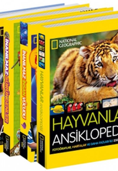 National Geographic Kids Dev Ansiklopedi Seti 5 Kitap Ciltli