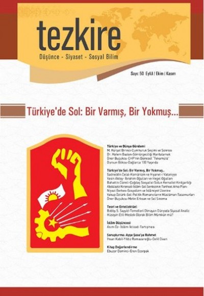 Tezkire Dergisi Sayı: 50 Eylül/Ekim/Kasım 2014