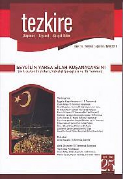 Tezkire Dergisi Sayı: 57 Temmuz/Ağustos/Eylül 2016