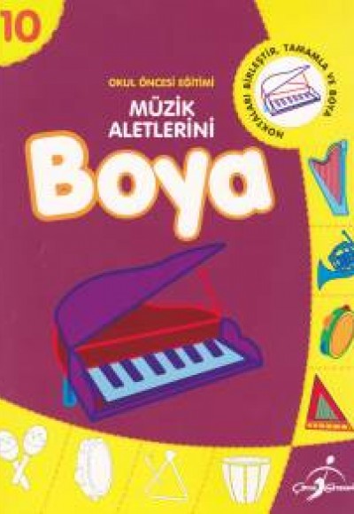 Okul Öncesi Eğitimi 10 - Müzik Aletlerini Boya