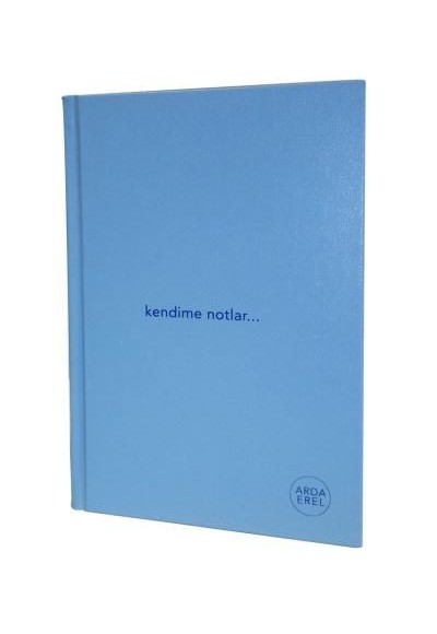 Kendime Notlar Arda Erel Defter (Mavi Ciltli)