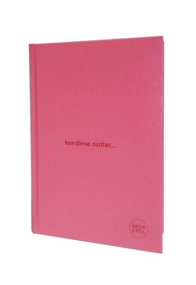 Kendime Notlar Arda Erel Defter (Pembe Ciltli)