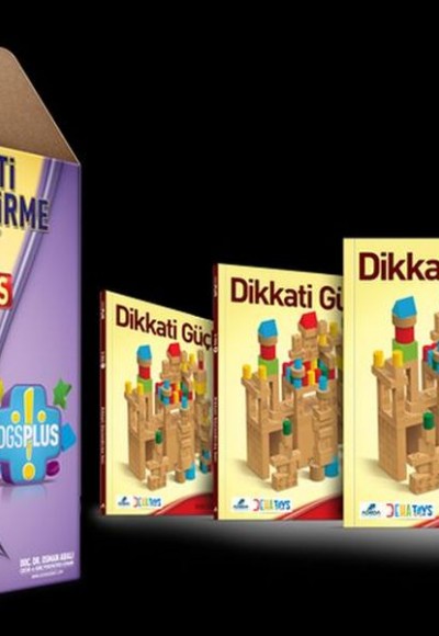 Dikkati Güçlendirme Seti Plus 5 Yaş (3 Kitap+112 Parça Ahşap - Karton Kutu)