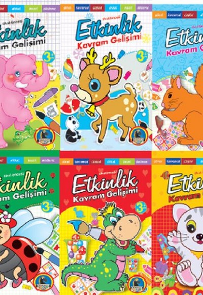 Okul Öncesi Etkinlik - Kavram Gelişimi (6 Kitap)