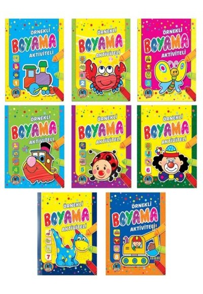 Örnekli Aktiviteli Boyama (8 Kitap)