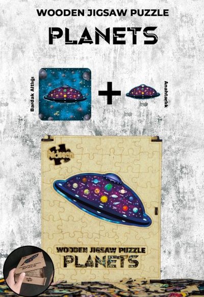 Ahşap Puzzle - Planets (97 parça)