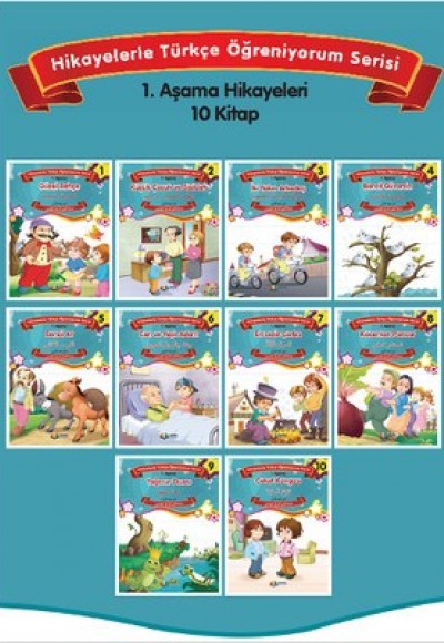 Hikayelerle Türkçe Öğreniyorum 1. Aşama (10 Kitap)