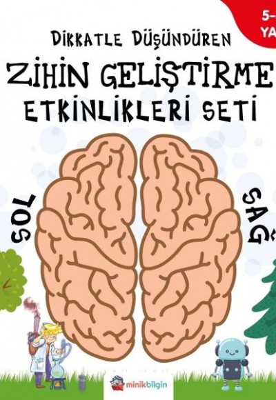 Dikkatle Düşündüren Zihin Geliştirme Etkinlikleri Seti - 4 Kitap Takım