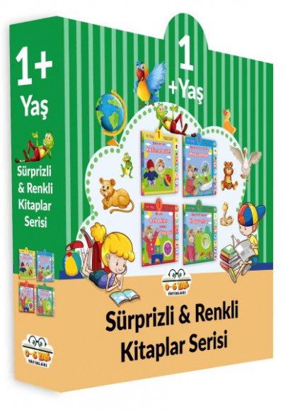 Sürprizli Renkli Kitaplar - 4 Kitap Set (1+Yaş)