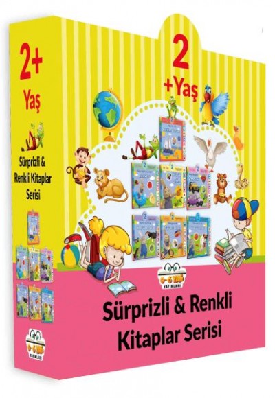 Sürprizli Renkli Kitaplar - 7 Kitap Set (2+Yaş)