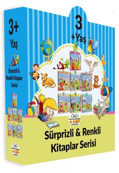 Sürprizli Renkli Kitaplar - 7 Kitap Set (3+Yaş)