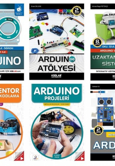 Arduino Programlama Eğitim Seti - 6 Kitap Takım