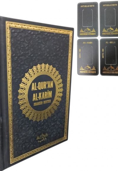 Hafız Boy Termo Deri Al Quran Al Karim Almanca Kuran Siyah