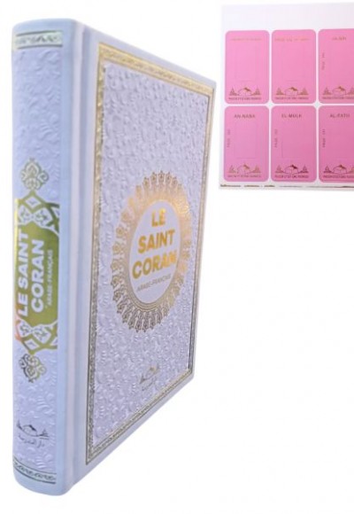 Hafız Boy Termo Deri Le Saınt Coran Fransızca Muhammad Hamıdullah Pembe