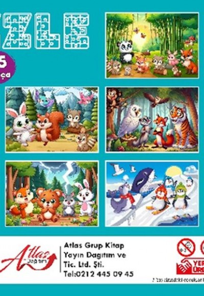 Puzzle 35 Parça 10 Çeşit 10’lu Paket