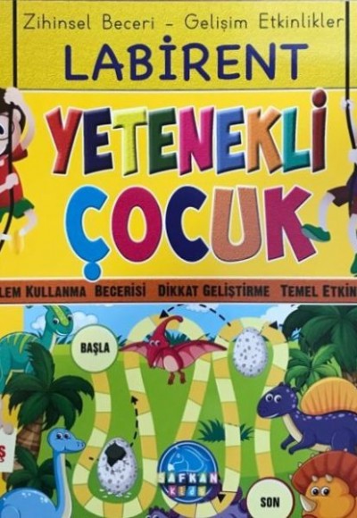 Zihinsel Beceri Gelişim Etkinlikleri Labirent Yetenekli Çocuk 3+