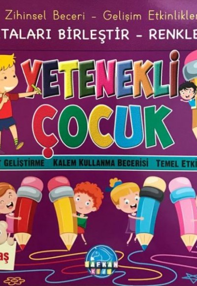 Zihinsel Beceri Gelişim Etkinlikleri Noktaları Birleştir Renklendir Yetenekli Çocuk 3+