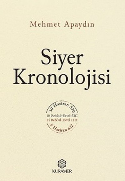 Siyer Kronolojisi (Ciltli)