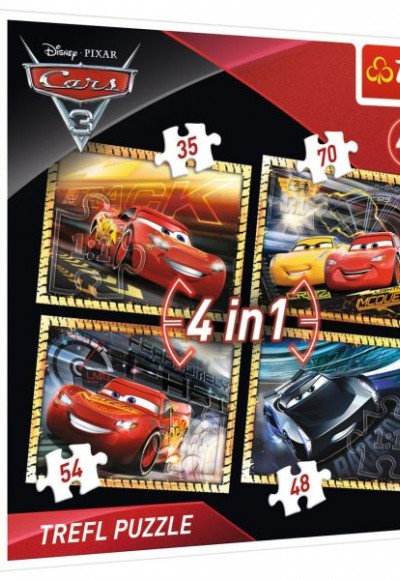 Cars 3 Ready To Race 4'lü 34276 (35+48+54+70 Parça)