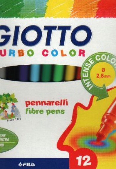 Giotto Turbo Color Keçeli Kalem 12li