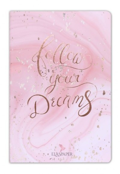 Marble Pembe Follow Your Dreams Defter