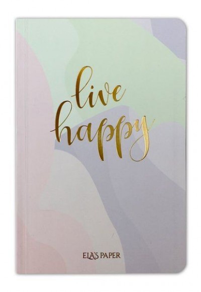 Pastel Live Happy Defter