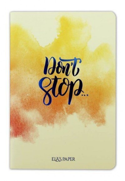 Watercolor Don’t Stop - Defter