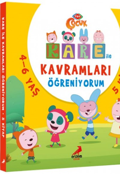 Kare ile Kavramları Öğreniyorum (5 kitap Takım)