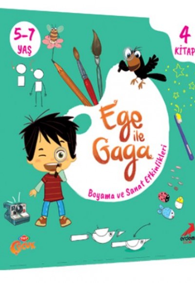 Ege ile Gaga - Boyama ve Sanat Etkinlikleri(4 Kitap Takım)