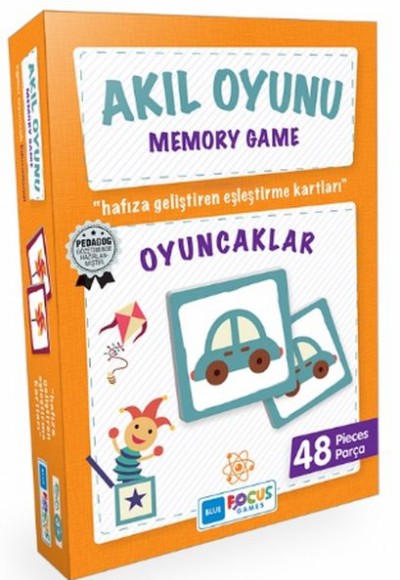 Blue Focus Memory Game Oyuncaklar - Akıl Oyunu 48 Parça