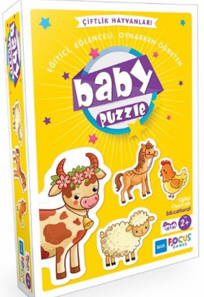 Blue Focus Çiftlik Hayvanları - Baby Puzzle