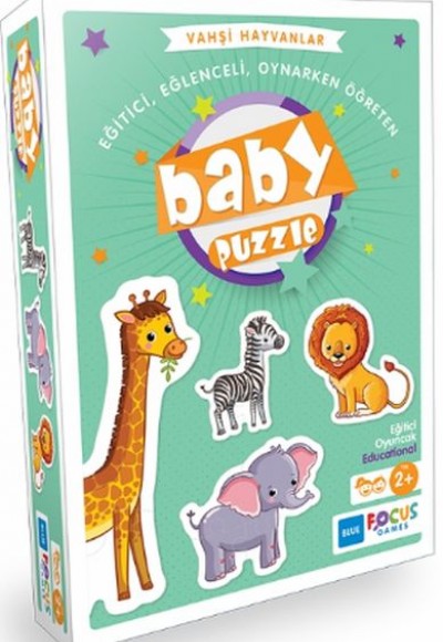 Blue Focus Vahşi Hayvanlar - Baby Puzzle