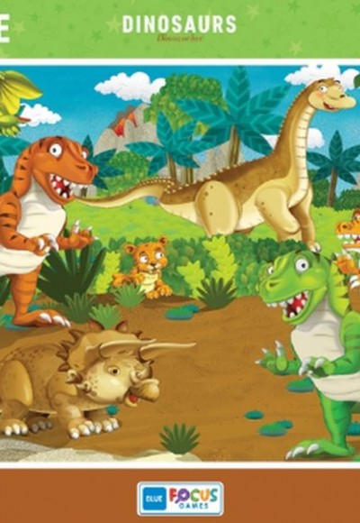 Blue Focus Dinosaurs (Dinozorlar) - Puzzle 130 Parça