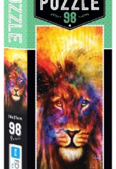 Blue Focus Lion - Puzzle 98 Parça