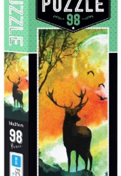 Blue Focus Deer - Puzzle 98 Parça