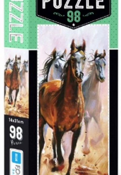 Blue Focus Horse - Puzzle 98 Parça