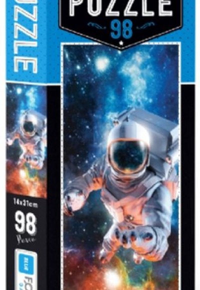 Bleu Focus The Astronaut In Space - Puzzle 98 Parça