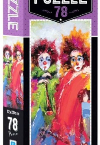 Blue Focus Two Clowns - Puzzle 78 Parça