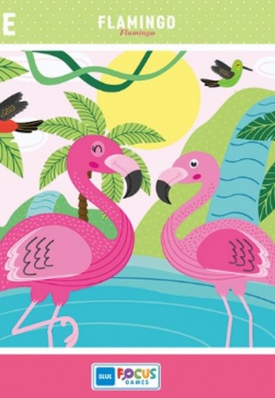 Blue Focus Flamingo (Flamingo) - Puzzle 30 Parça