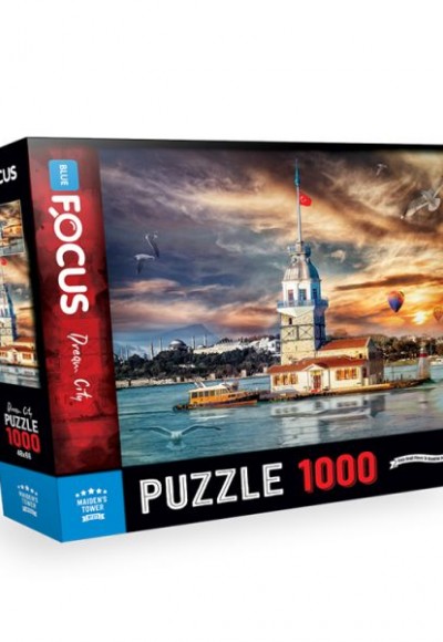 Blue Focus 1000 Parça Puzzle Kız Kulesi